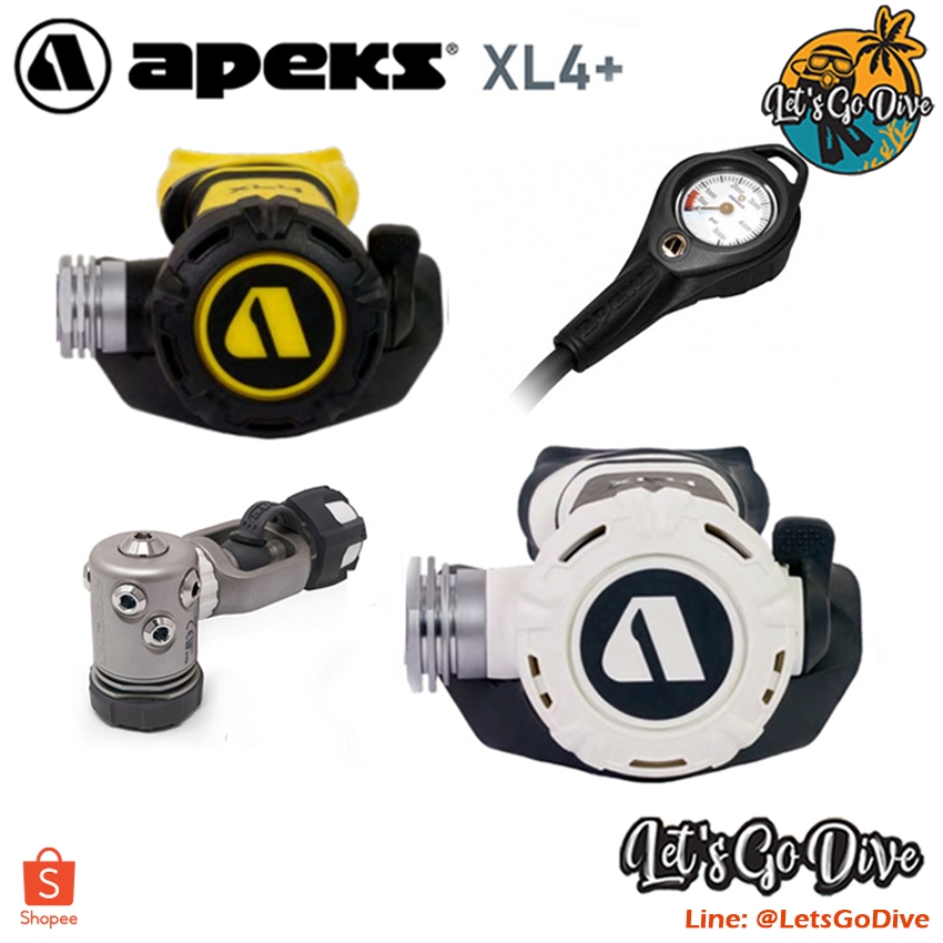 APEKS - XL4+ set - New!! - Regulator Set - ชุดอุปกรณ์หายใจSCUBA - ชุดReg - travel set regulator