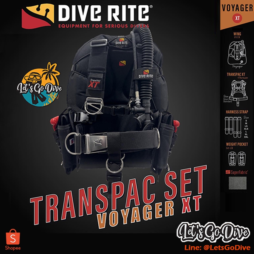 DIVE RITE - TRANSPAC XT + VOYAGER Wing Set - BCD - อุปกรณ์ดำน้ำ SCUBA - ชุดดำน้ำ