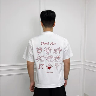 เสื้อBoxy fit crop คอฟิต (Loving you)