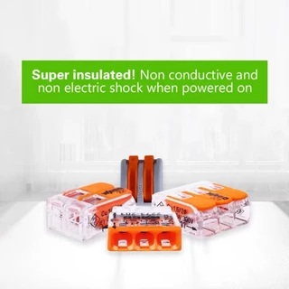 ชุด5ชิ้น WAGO Connector ตัวต่อเชื่อมสายไฟ สามรุ่น221-412/ 221-413/ 221-2411 รองรับ 450V 32A