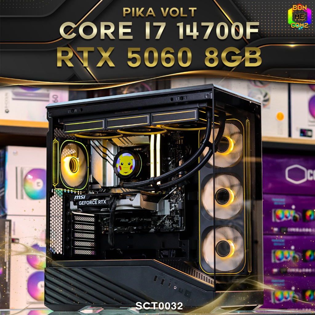 Pika Volt [Special Custom]/ คอมประกอบ Bonmecom2/ INTEL CORE i7 14700F/ RTX 5060 8GB