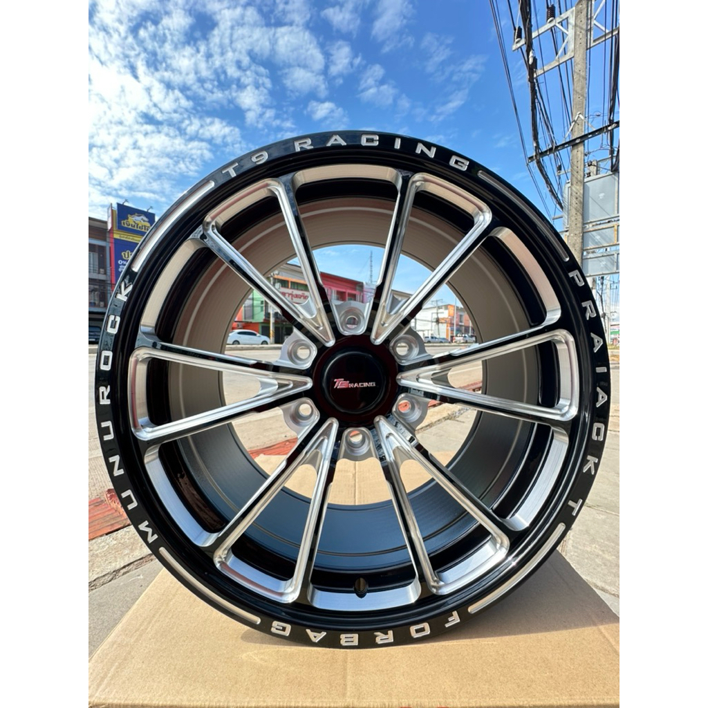 T9_Racing V_Series ขอบ 18”_กว้าง 8.5”_6รู_offset 35 (1ชุด=4วง) แถมฟรี น๊อตสี_จุ๊บยาง - รูปที่ 3