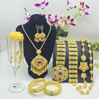ชุดเครื่องประดับชุดไทย เซ็ทใหญ่สีทอง สินค้าพร้อมส่ง