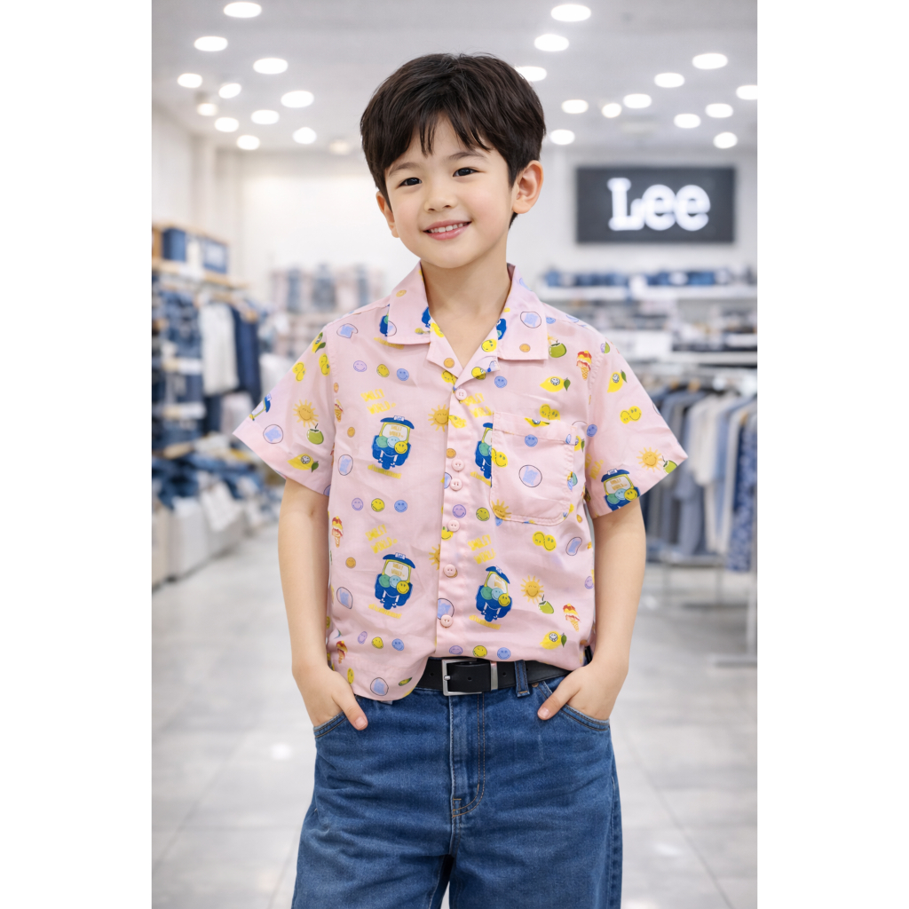 LEE  เสื้อเชิ้ตเด็ก ชมพู (Pink)