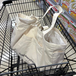 (Pre-order 15 วัน) GIANTS TOTE BAG sew.sister กระเป๋าผ้าดิบ ขนาดใหญ่พิเศษ ใหญ่มาก ช่องเยอะ made in Thailand