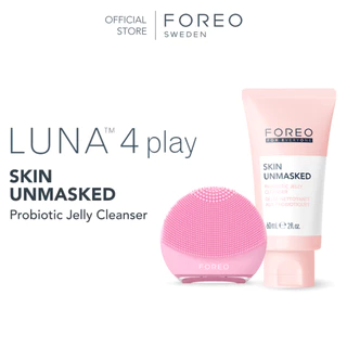 FOREO LUNA 4 play & Skin Unmasked Probiotic Jelly Cleanser เซทเครื่องล้างหน้า LUNA 4 play พร้อมโฟมล้างหน้าเนื้อเจล