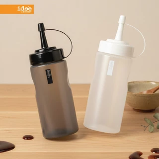 ide'e [2 PCS] New! ขวดบีบซอสพลาสติก ความจุ 500 ml. (รุ่น PNB566) มีฝาจุกปิดกันหก บีบง่าย ใช้งานสะดวก วัสดุ Food Grade