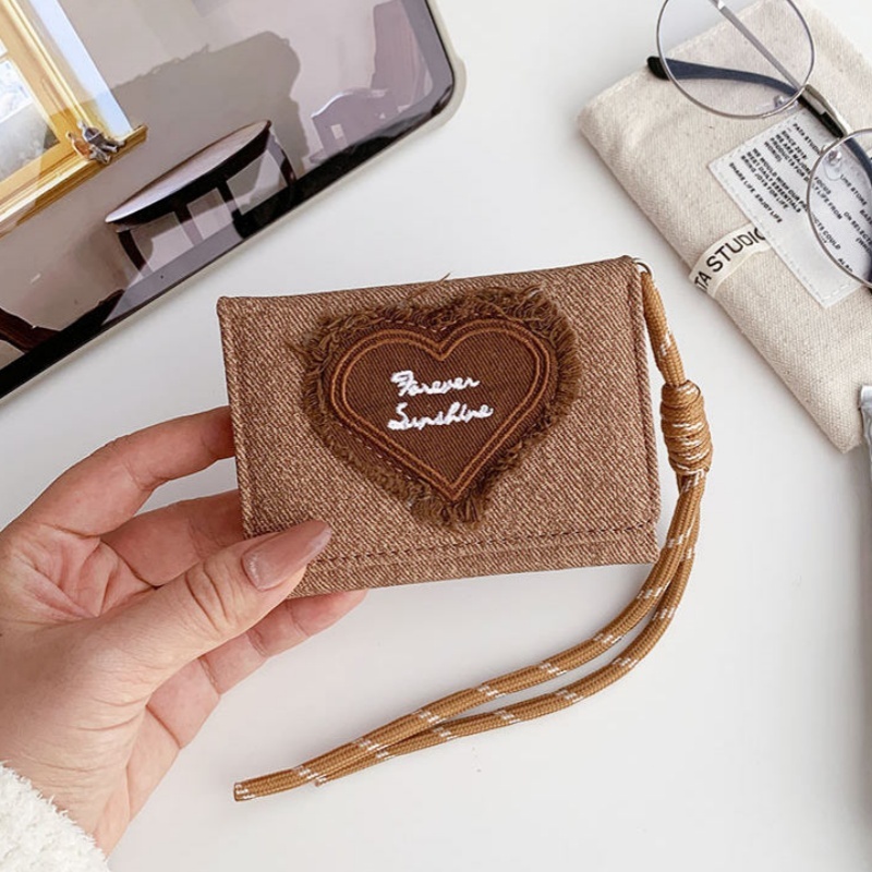 Miss_J พร้อมส่งจากกทม🎀กระเป๋าสตางค์ผ้าควิลท์สีพื้น ดีไซน์ทันสมัยสำหรับผู้หญิง ใส่โทรศัพท์มือถือได้ - รูปที่ 4