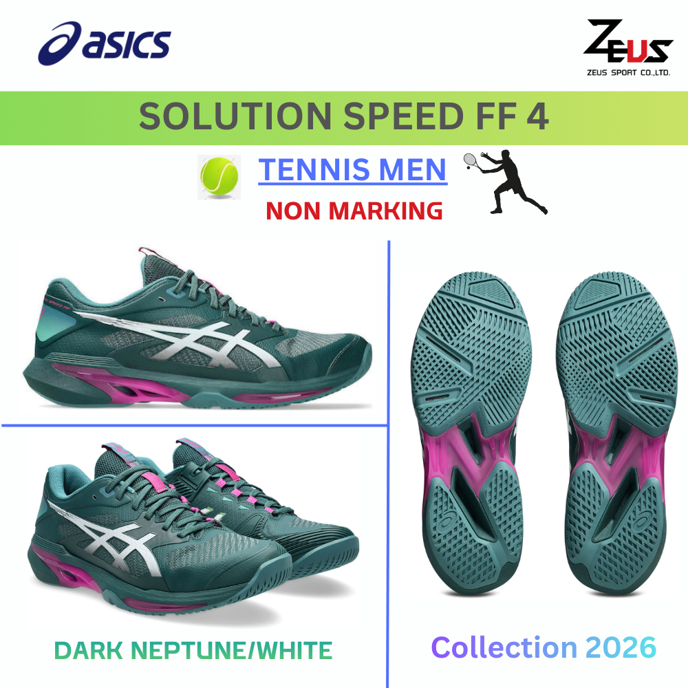 ASICS รองเท้าเทนนิสผู้ชาย [TENNIS MEN] มั่นคง ช่วยซับแรงกระแทก เวลาเบรก/สไลด์ เกาะคอร์ทดี เหมาะสนามฮาร์ดคอร์ท