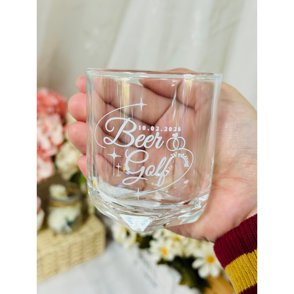 แก้วเหล้า+สกรีน (72ใบ 25 บาท) ของชำร่วย งานแต่งงาน งานบวช งานเกษียณ ของขวัญปีใหม่ ของแจกลูกค้า - รูปที่ 3