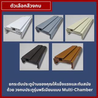 Building Pro วงกบประตู รุ่น RC100A วงกบ WPC วงกบมีซับ สามารถปรับความหนาของผนังได้ 10-12 ซม. 70x200cm 80x200cm 90x200cm