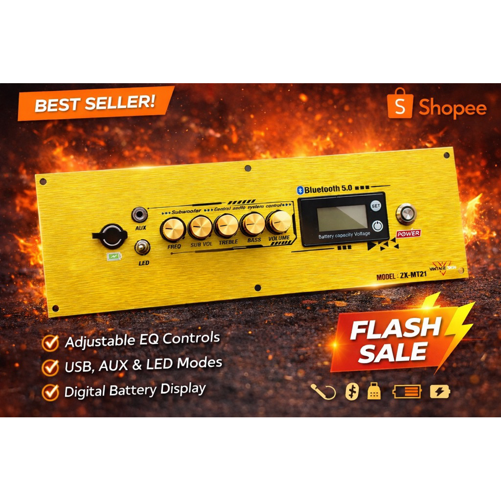 เพลทMT21 เพลทลำโพงบลูทูธ DIy พร้อมจัดส่ง