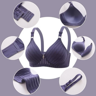 308-เสื้อชั้นในไซส์ใหญ่ บรา ผู้หญิง เสื้อในสาวอวบ ไร้โครง ฟอ…