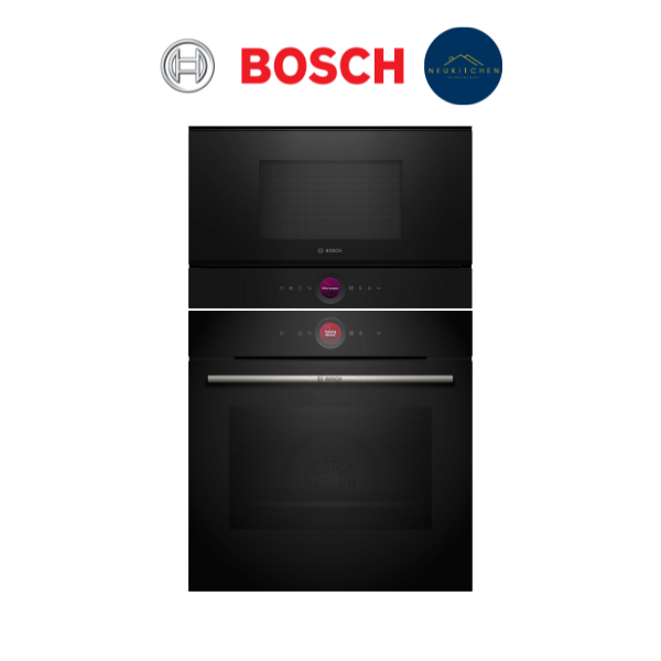 BOSCH SET ไมโครเวฟ+เตาอบ BFL7221B1K+HBG7341B1
