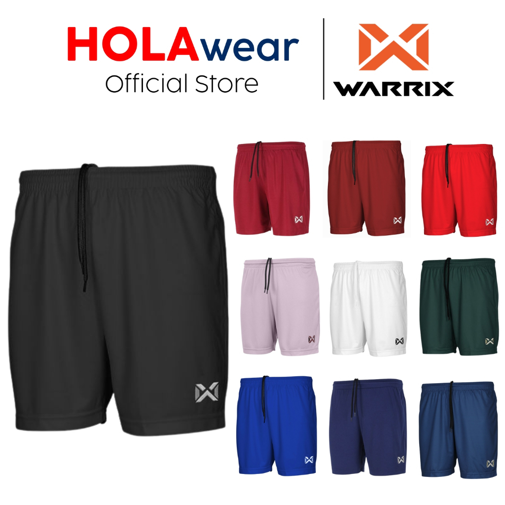 [มีส่งด่วน] กางเกงกีฬา WARRIX FBA009 กางเกงฟุตบอล ขาสั้น ปักโลโก้ S-7L