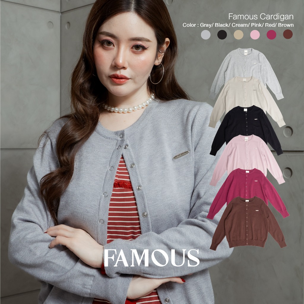 FAMOUS CARDIGAN #FMBL-F1T205 #COE