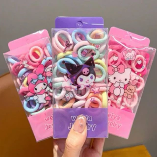 หนังยางยึดรัดผม กล่องลายการตูน ราคาต่อ 12กล่อง