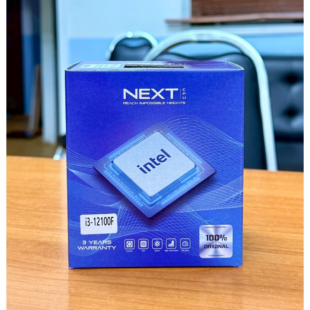 CPU (ซีพียู) INTEL CORE I3-12100F Turbo 4.3GHz (NEXT) มือ1 ไม่แกะซิล ประกัน ADVICE 30/11/2569  ของแท