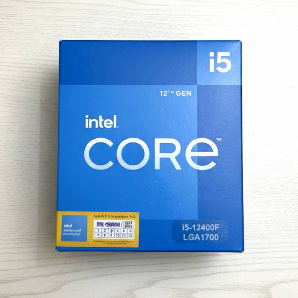 กล่องCPU กล่อง CPU I5 12400F กล่องเปล่า กล่องซีพียู กล่อง 12400F