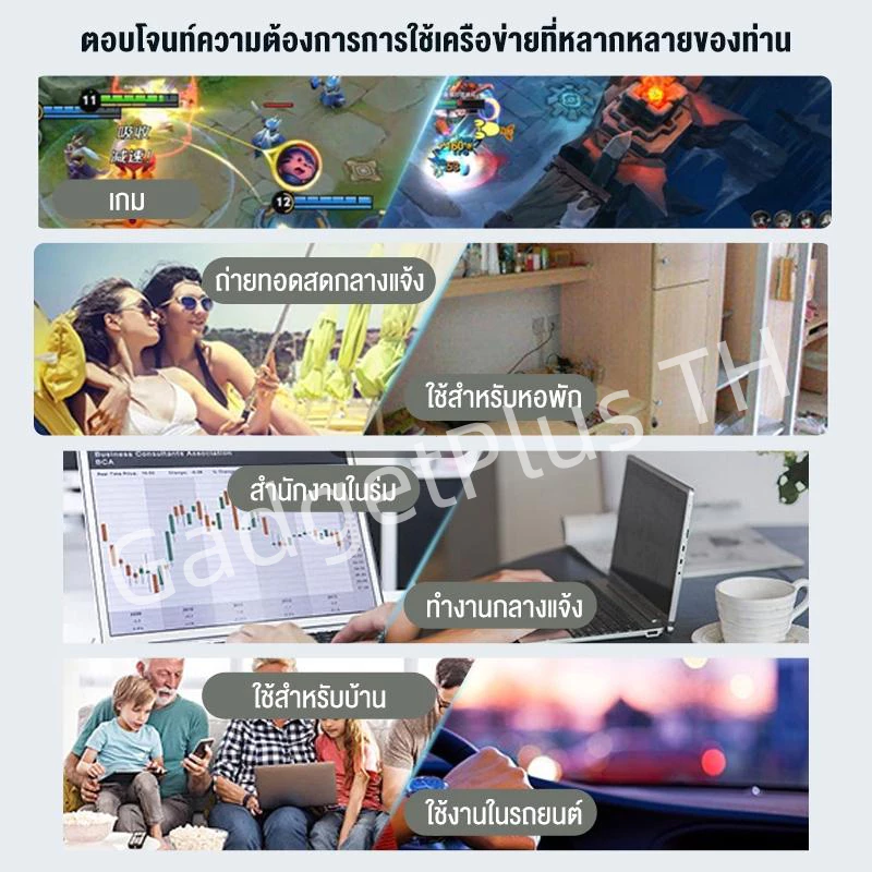 Pocket WiFi 4G/5G ไวไฟพกพา ใส่ซิม รองรับทุกซิม โมบายไวไฟ Router SIM เราเตอร์ใส่ซิม พ็อกเก็ตไวไฟ COD thumbnail 6