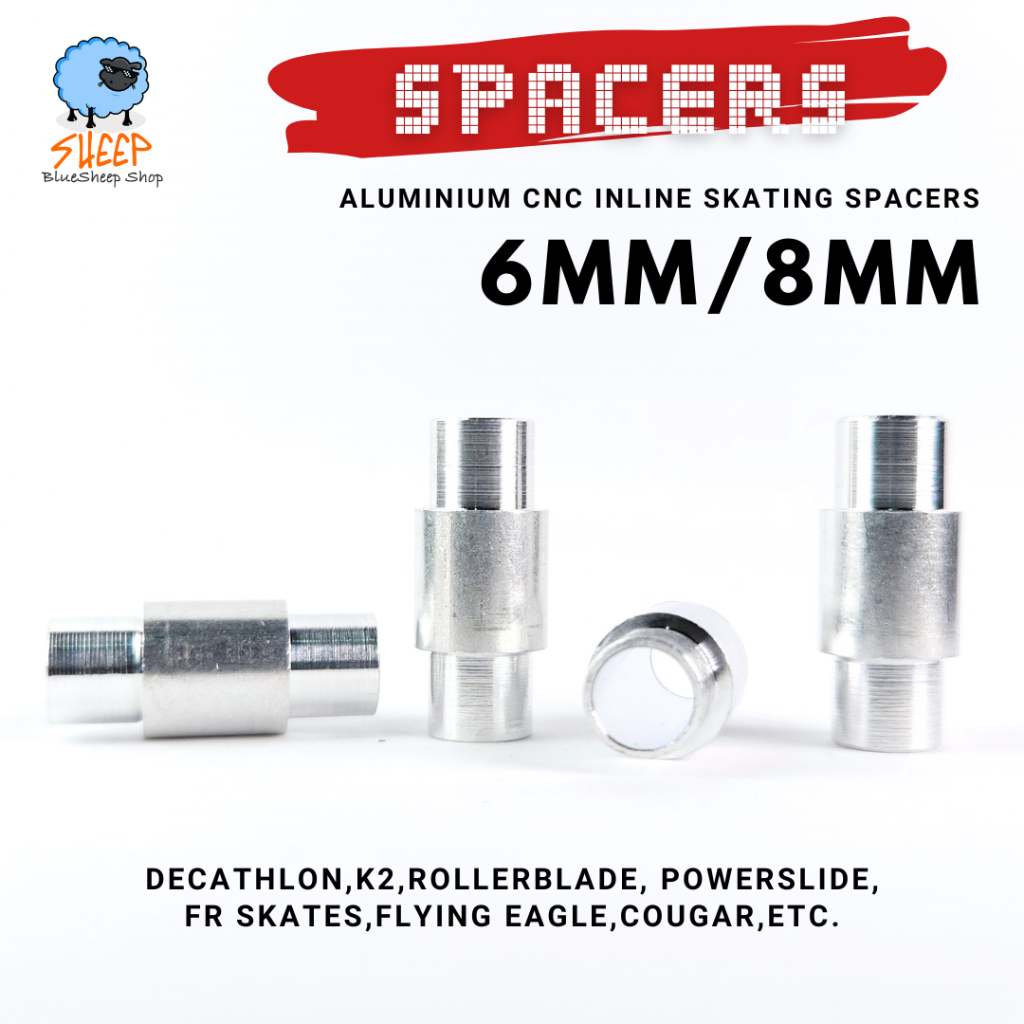 Bluesheep Aluminium CNC Inline Skating Spacers แกนล้อ อินไลน์สเก็ต หรือโรลเลอร์เบลด