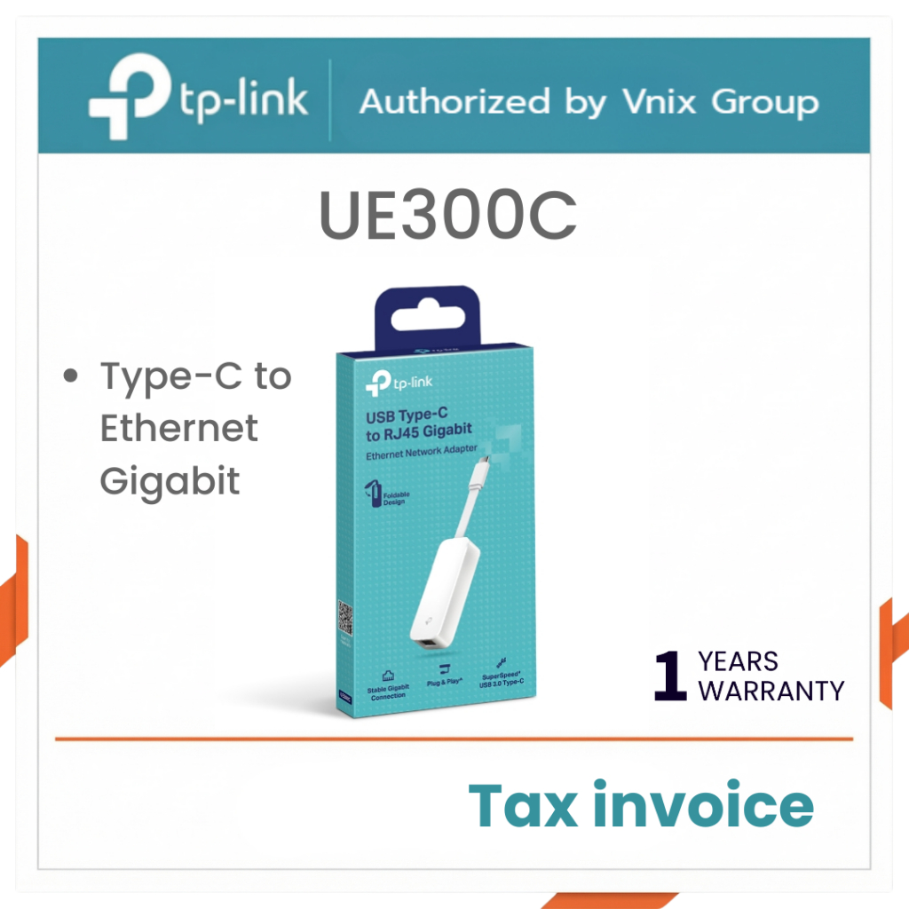 UE300C TP-LINK Type-C to Ethernet Gigabit By Vnix Group