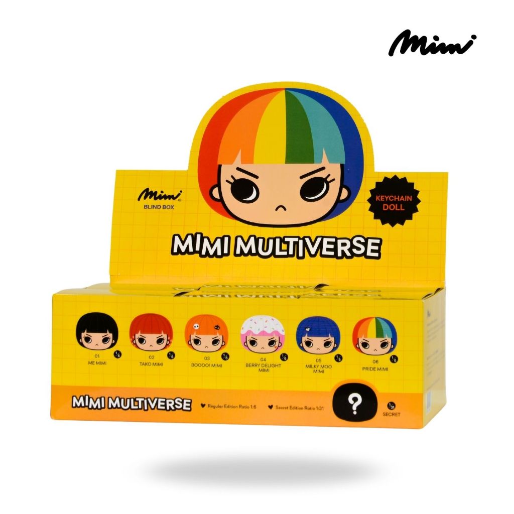 Mimi พวงกุญแจตุ๊กตา Key Chain Doll Blind Box ( 1 กล่องจุ่มใหญ่ ) P6A9N1OT