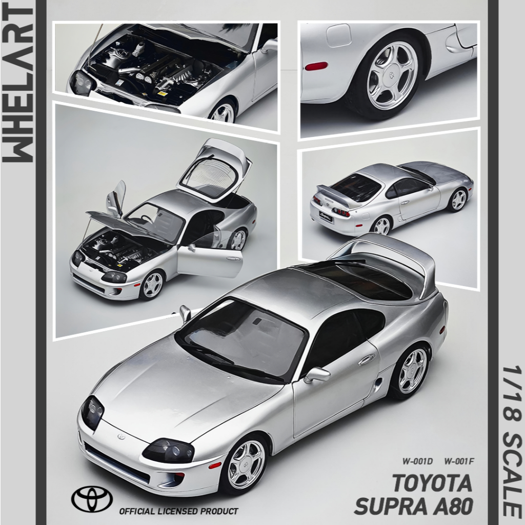 TOYOTA Supra A80 Silver (RHD) 1/18 (WHELART)