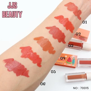 {เซต} Kiss Beauty Juicy LipGloss Set ลิปกลอสแมทต์ เนื้อนุ่ม ริมฝีปากดูสดใส no.70015