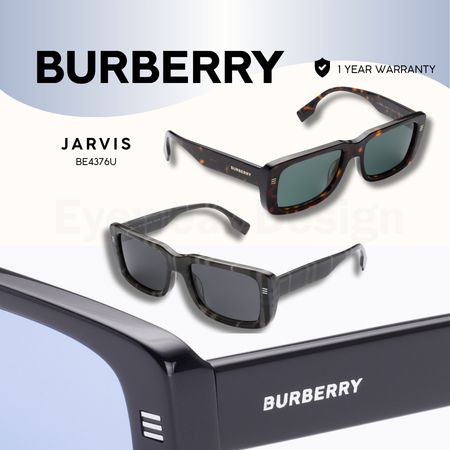 แว่นกันแดด BURBERRY JARVIS BE4376U ของแท้ 100% พร้อมอุปกรณ์