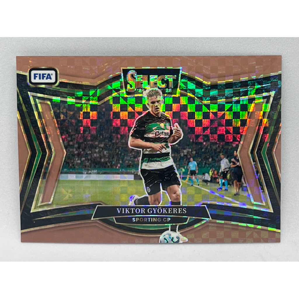 การ์ดฟุตบอล Panini 2024 - 2025 Select Fifa Viktor Gyokeres Bronze Checker /75