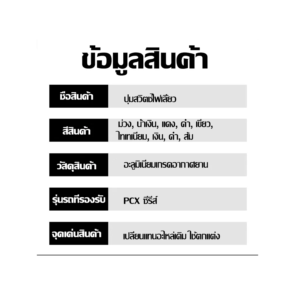 ปุ่มสวิตช์แต่ง PCX thumbnail 8