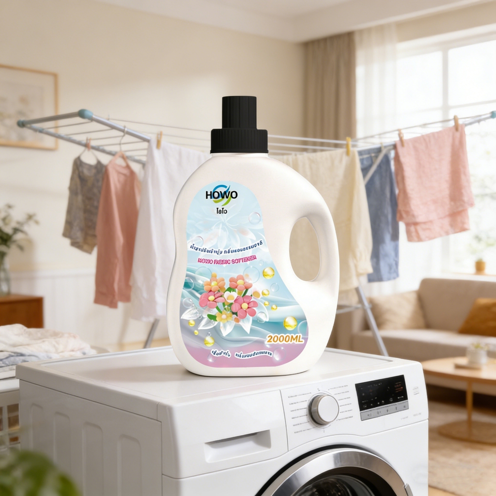 HOWO น้ำยาปรับผ้านุ่ม น้ำหอมกลิ่นโรแมนติกคิส ขนาด 2000 มล.