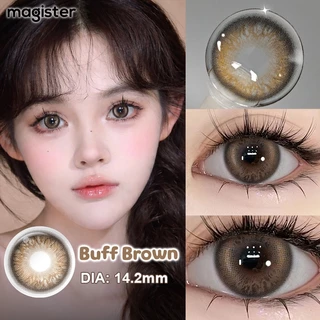 Magister & Realcon คอนแทคเลนส์ OMG คอนแทคเลนส์สายตาสั้น สีน้ำตาล contact lens ใช้ได้หนึ่งปี คอนแทคเลนส์แบบมีองศา 14.0mm