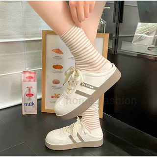 รองเท้าแพลตฟอร์มคู่รัก รองเท้าผ้าใบ ผู้หญิง รองเท้า เสริมส้น ทรงสวย กันลื่น ใส่สบาย พร้อมส่งในไทย มีส่งด่วน S-245