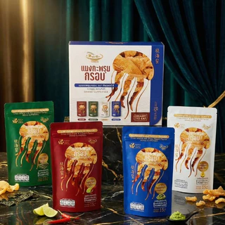 [1 ฟรี 1] ขนมอบกรอบ แมงกะพรุน ให้คอลลาเจนสูงถึง 1,500 มก. ช่วยดูแลผิวพรรณ ข้อต่อ การันตีรางวัลนวัตกรรม