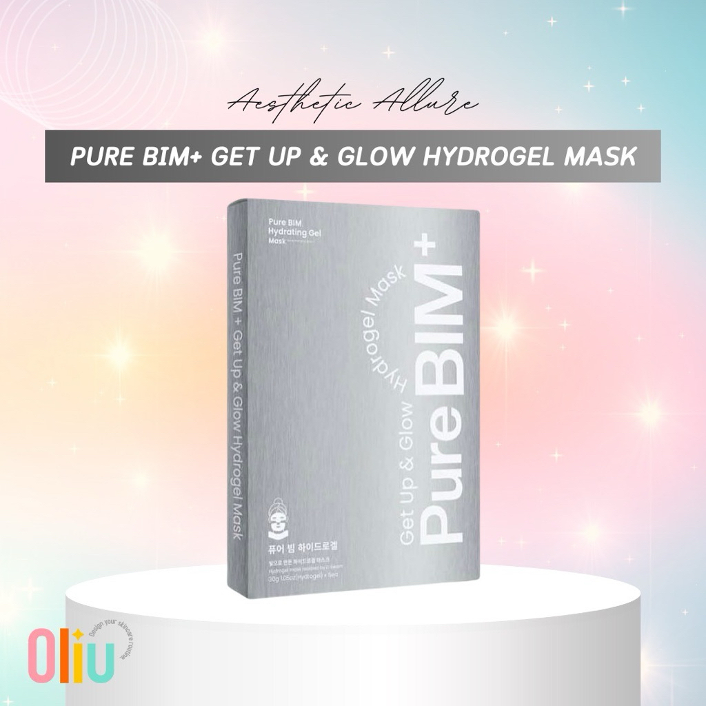 Pure BIM+ Get Up & Glow Hydrogel Mask ไฮโดรเจลมาส์กใบหน้าและลำคอ