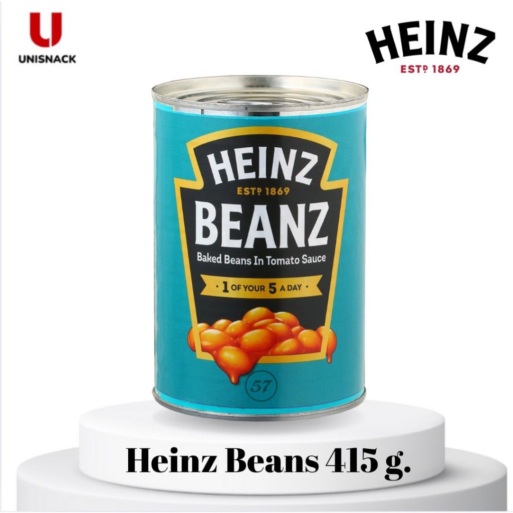 Heinz Baked Beans  ไฮนซ์ เบคบีน ถั่วอบในซอสมะเขือเทศ  ขนาด 415g.(กรัม) BBE: 22/01/2027