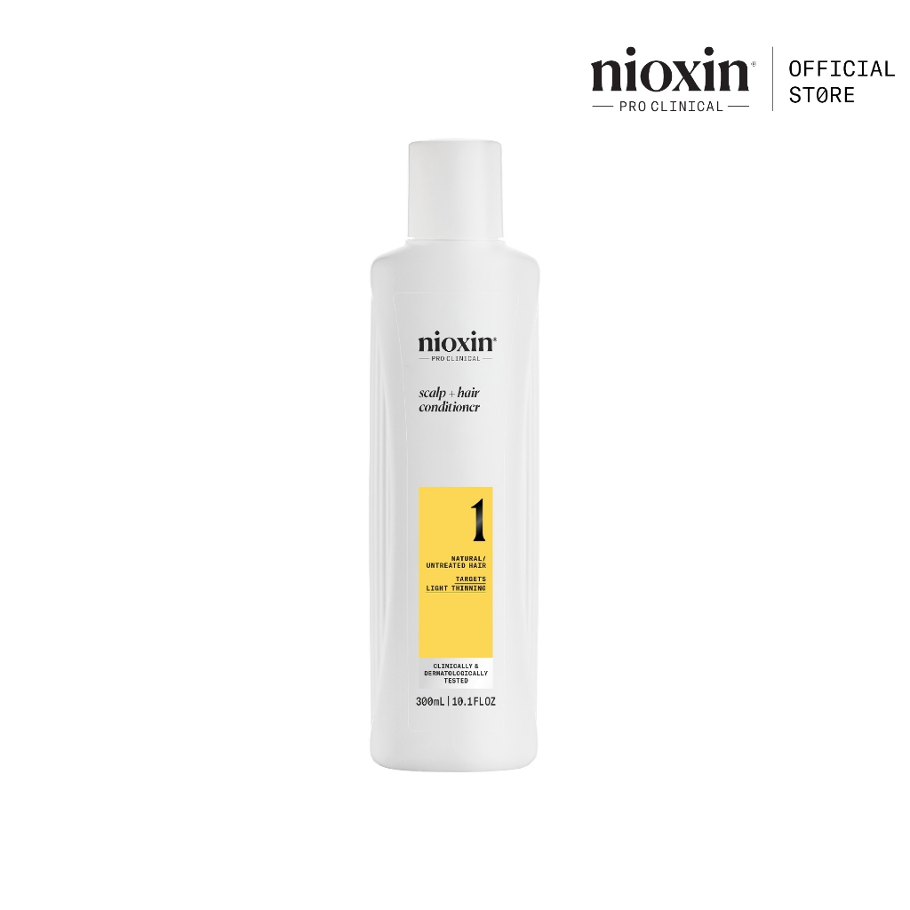 NIOXIN System 1 Conditioner สำหรับผมเริ่มบาง ผมธรรมชาติ 300ml (ไนอ๊อกซิน คอนดิชั่นเนอร์ ผมลื่นไม่พัน เติมชุ่มชื้น)