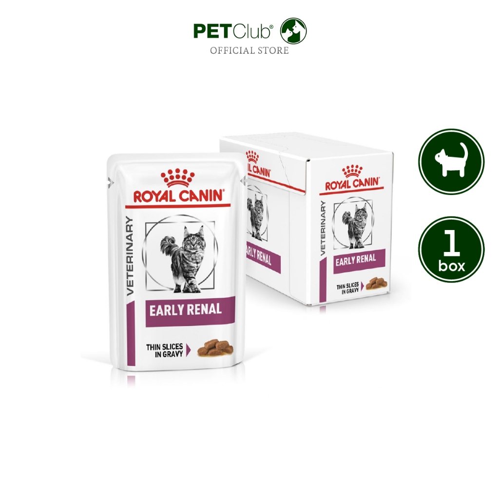 [PETClub] Royal Canin Vet - Cat Early Renal Pouch (ยกกล่อง 85g.x12ซอง)