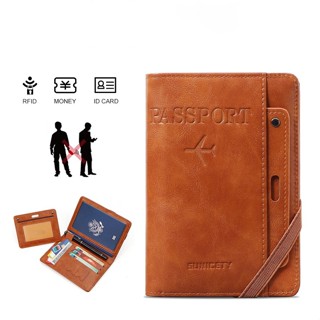 กระเป๋าใส่บัตร RFID แฟชั่น PU นุ่ม ใส่บัตรหลายใบสำหรับธุรกิจ…
