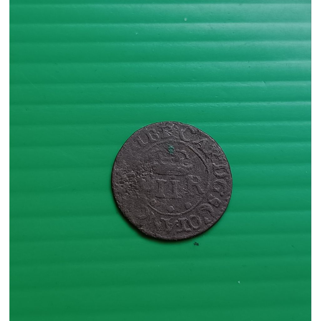 Scotland 2 Pence Copper Coin 1632-39 - King Charles l