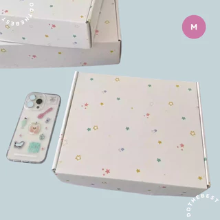กล่องของขวัญน่ารัก ลายดาว กล่องหูช้าง กระดาษอาร์ตมันหนา 350แกรม | พร้อมส่งจากไทย 🇹🇭 | LITTLE STAR