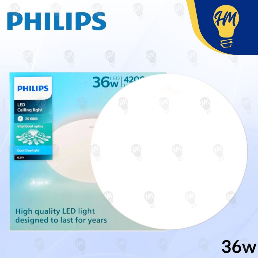 Philips โคมไฟติดเพดาน LED 24W 36W แสงขาว รุ่น CL210