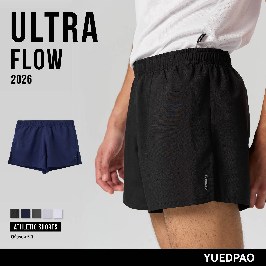 Yuedpao Sportswear 2026 กางเกงออกกำลังกาย กางเกงขาสั้นผู้ชาย Ultra Flow Athletic Shorts