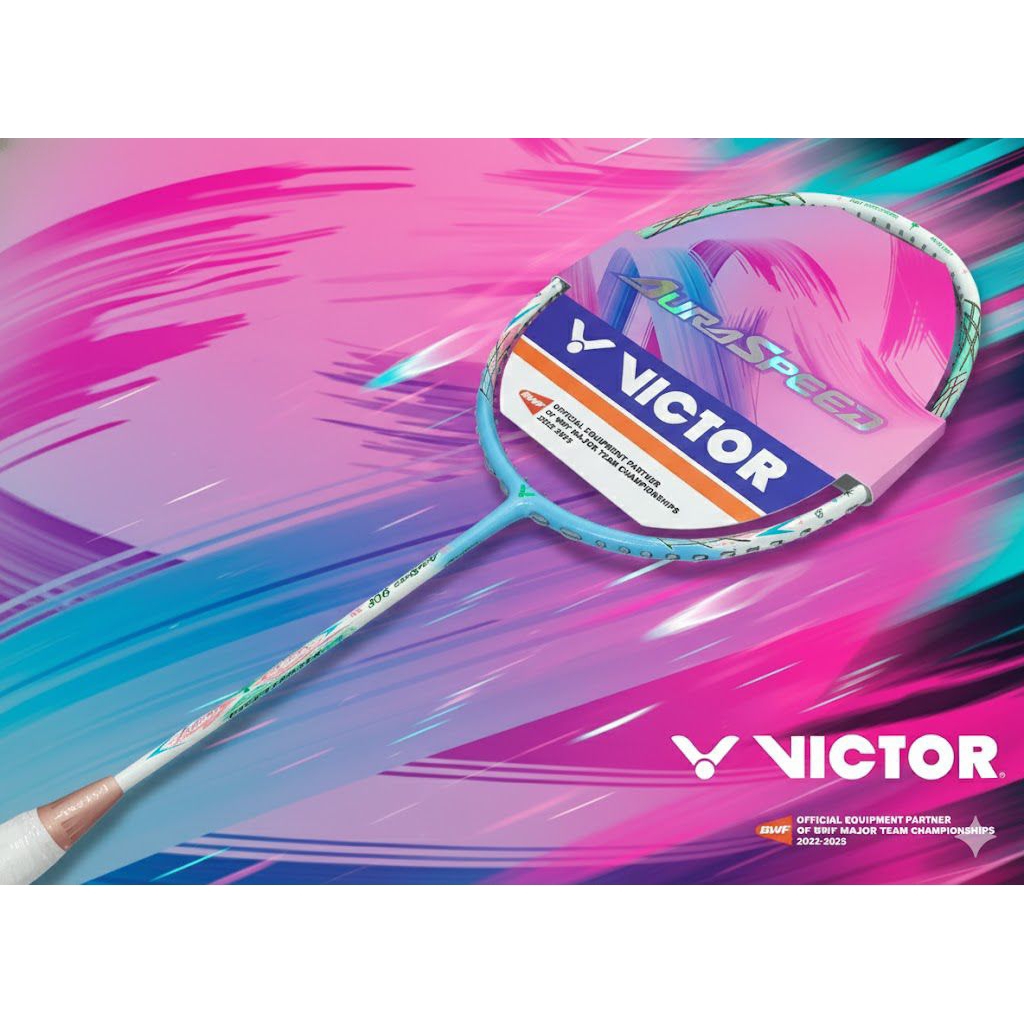 ไม้แบดมินตัน Victor รุ่น Auraspeed 90 F TD สีหวาน แต่ดุดัน จาก Victor Thailand