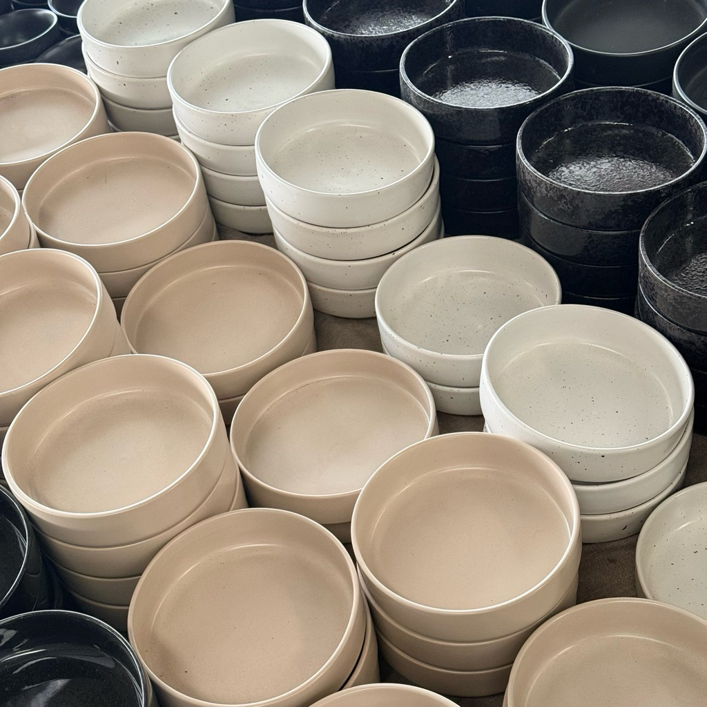 จานยกขอบ 7.5นิ้ว เซรามิก สามารถเข้าไมโครเวฟและเครื่องล้างจานได้