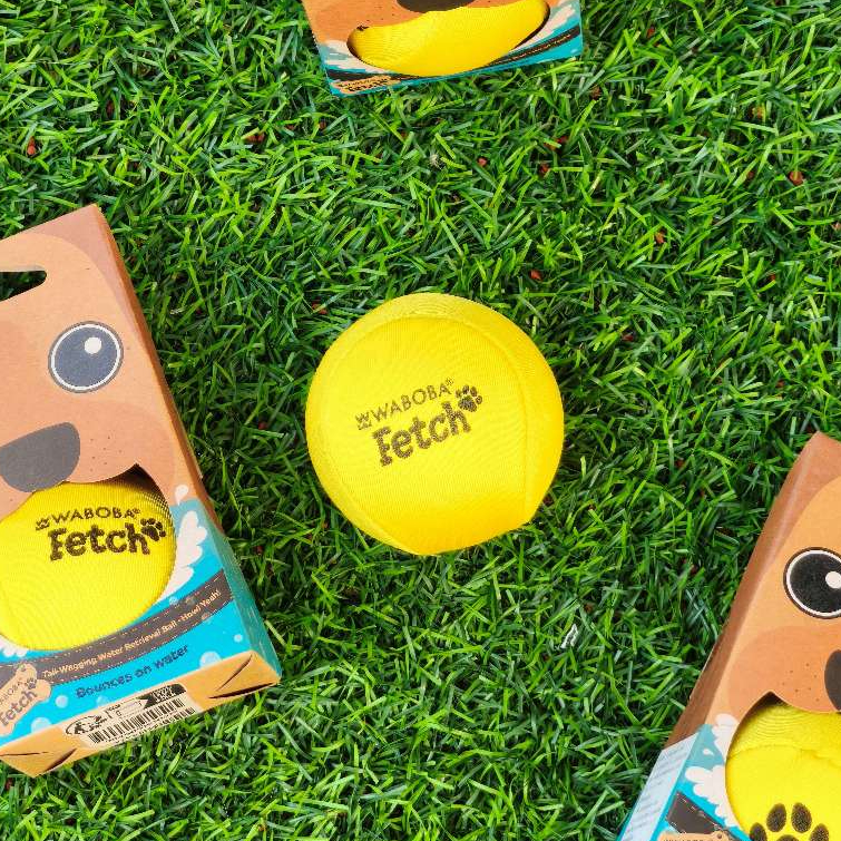 WABOBA(ของแท้ ลิขสิทธิ์โดยผู้จัดจำหน่าย)FETCH DOG BALL ลูกบอลเด้งในน้ำได้ ของเล่นน้องหมา/น้องแมว