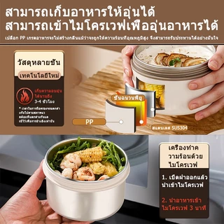 【ส่วนตัว】Aimi กล่องข้าว ชั้น 2/3/4 ข้าวกล่อง เก็บอุณหภูมิ ปิ่นโตใส่อาหาร พร้อมกระเป๋า พกพา สเตนเลส304/316