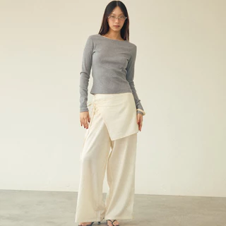 Pair Layered Pants - The Summer Project / กางเกงขายาว กางเกงเรียบ quiet luxury pants, office outfit